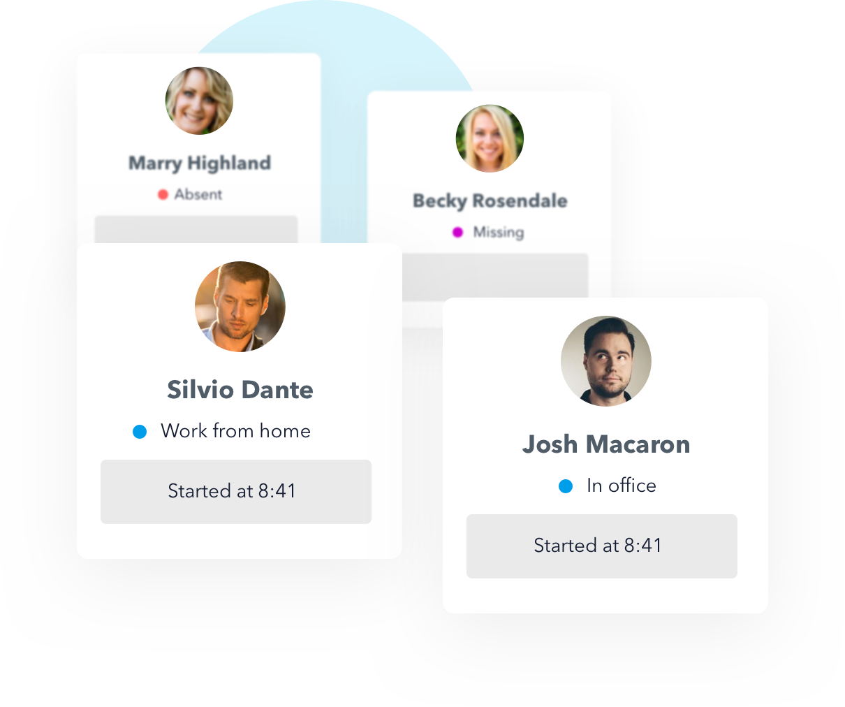 Real-time presence: Timesheets in real time
