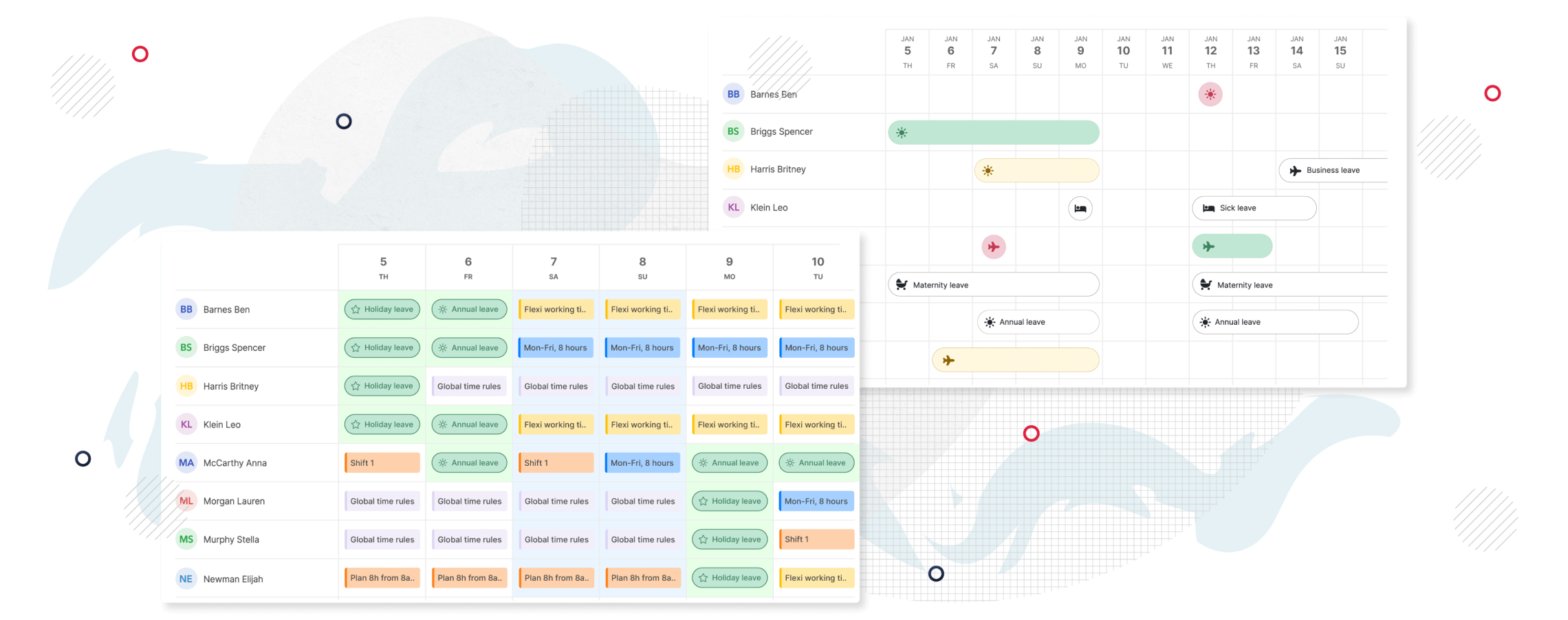 Schedule employees and automate shifts
