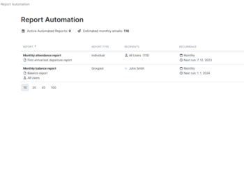 Automated reporting  - Automate your time and attendance reporting 